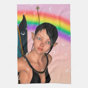 Fairy under Rainbow Towel