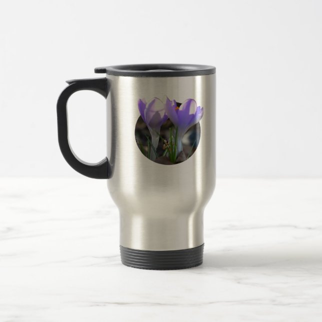 Fairy Under The Crocus Trees Classic Travel Mug (Left)