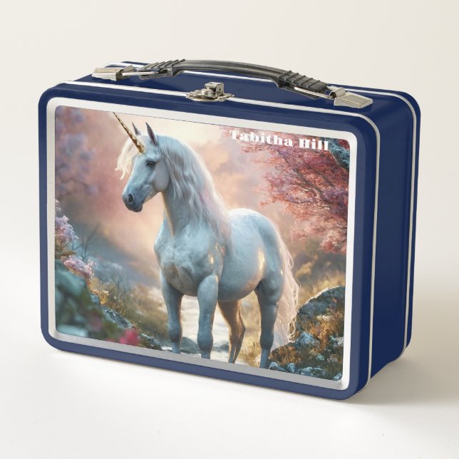 Fairy Unicorn  Metal Lunch Box (Front)