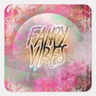 Fairy Vibes Square Sticker