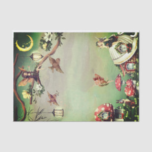 Fairy Village Decoupage  Tissue Paper