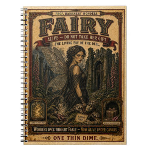 Fairy, Vintage Circus Monster Notebook