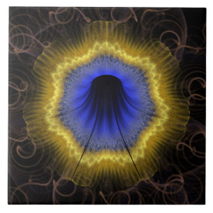 Fairy visionary flower ceramic tile