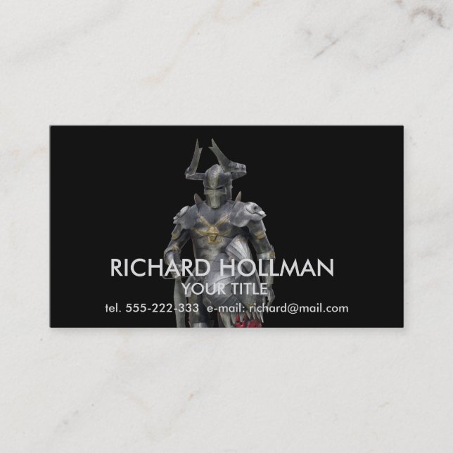 Fairy warrior business card (Front)