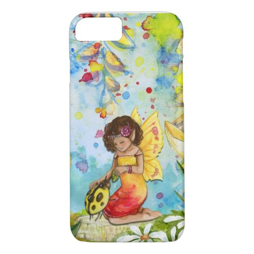 Fairy watercolour illustration whimsical iPhone 87 case