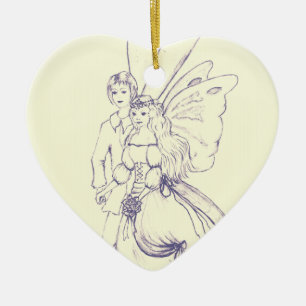 Fairy Wedding Ceramic Ornament