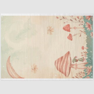 Fairy Whimsical Celestial Aesthetic Mushroom Tissue Paper
