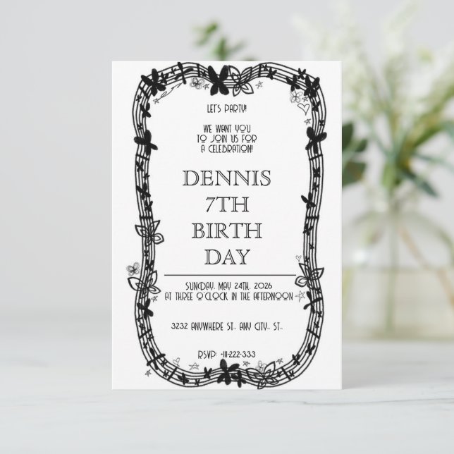 Fairy Whimsical Forest of Magic Save The Date (Standing Front)