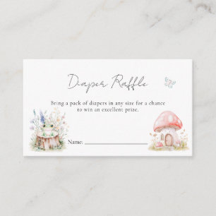 Fairy Wildflower Enchanted Whimsical Baby Shower Enclosure Card