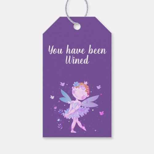 Fairy Wine Tags Blonde Fairy