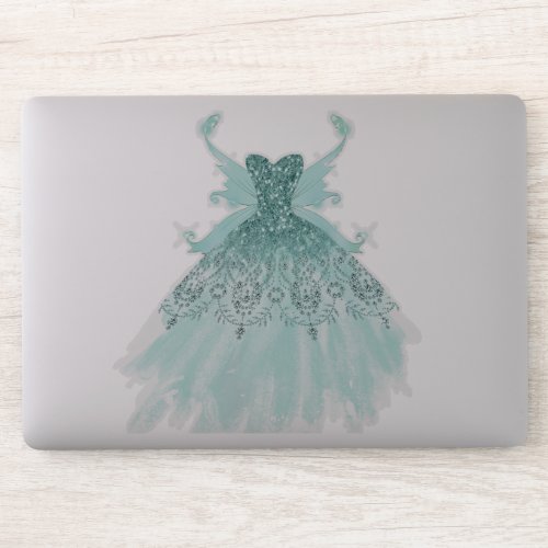 Fairy Wing Gown  Luxe Mint Green Pearl Shimmer Sticker