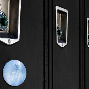 Fairy Wing Ice Gown Frost Blue Iridescent Sheen Magnet