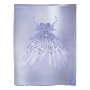 Fairy Wing Lavender Gown Purple Iridescent Sheen Duvet Cover