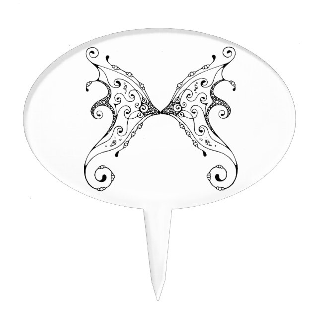 Fairy Wings Cake Topper (Front)
