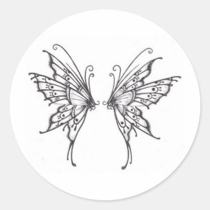 Fairy WINGS Classic Round Sticker