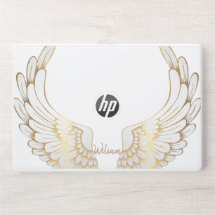 Fairy Wings Stylish Monogram Modern Script HP Laptop Skin