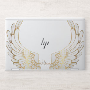 Fairy Wings Stylish Monogram Modern Script HP Laptop Skin
