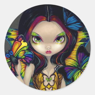 "Fairy with a Butterfly Mask" Sticker