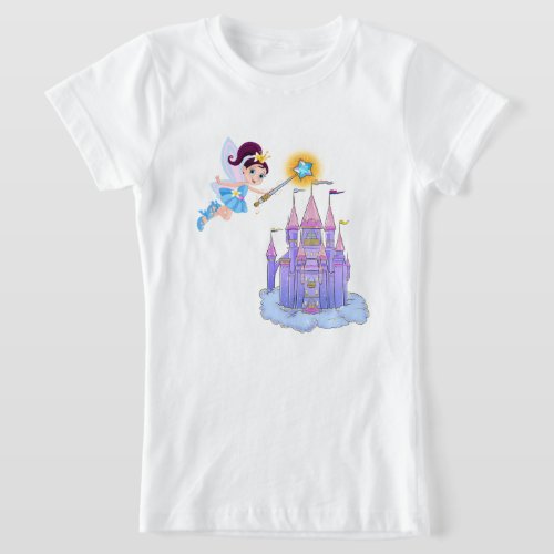 Fairy with castle T_Shirt