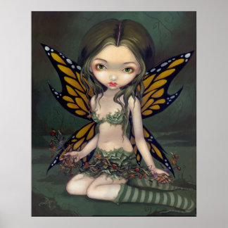 Fairy with Dried Flowers ART PRINT fantasy faery