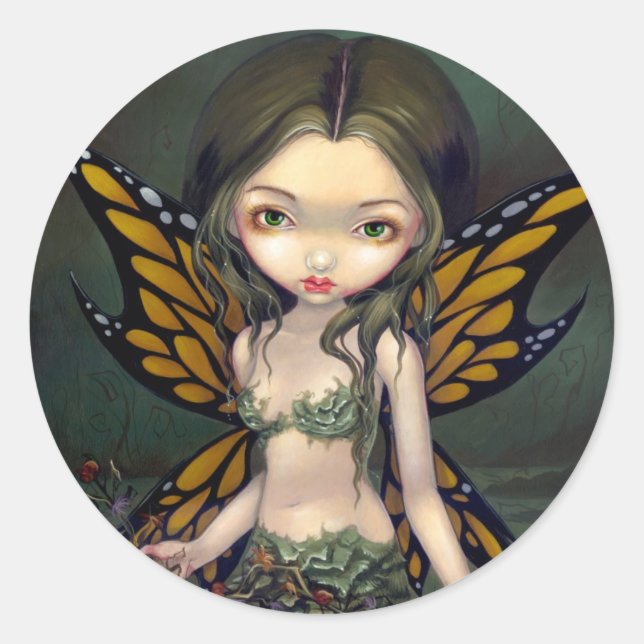 "Fairy with Dried Flowers" Sticker (Front)