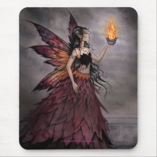Fairy with Fire Mousepad by Molly Harrison