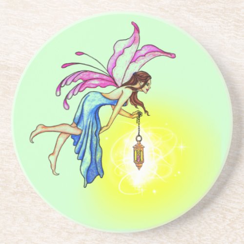 Fairy with Lantern Drink Coaster