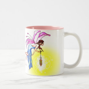 Fairy with Lantern Two-Tone Coffee Mug