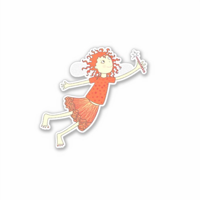 Fairy with Red Hair Sticker (Front)