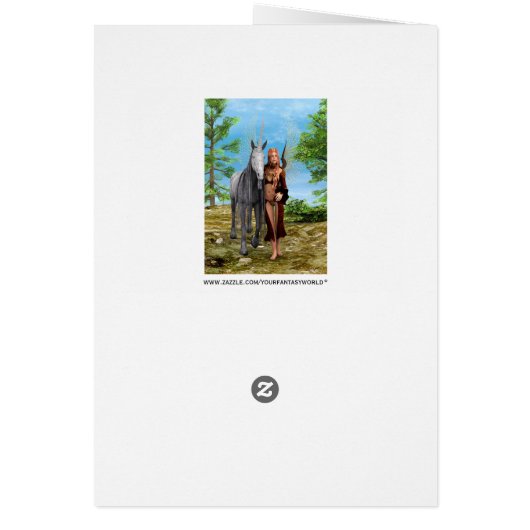 Fairy with Unicorn (Back)