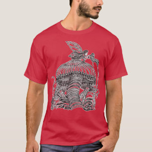 Fairy With Wings and a Caterpillar on a Mushroom T-Shirt