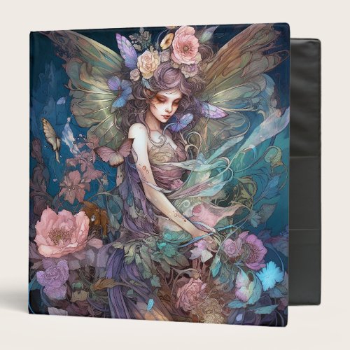 Fairy Woman Fantasy Art 3 Ring Binder