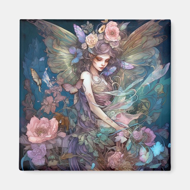 Fairy Woman Fantasy Art Magnet (Front)