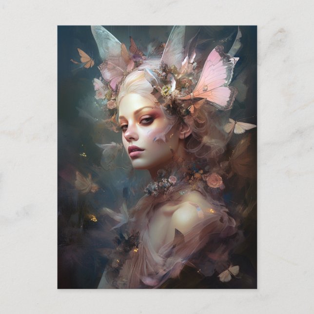 Fairy Woman Fantasy Art Postcard (Front)
