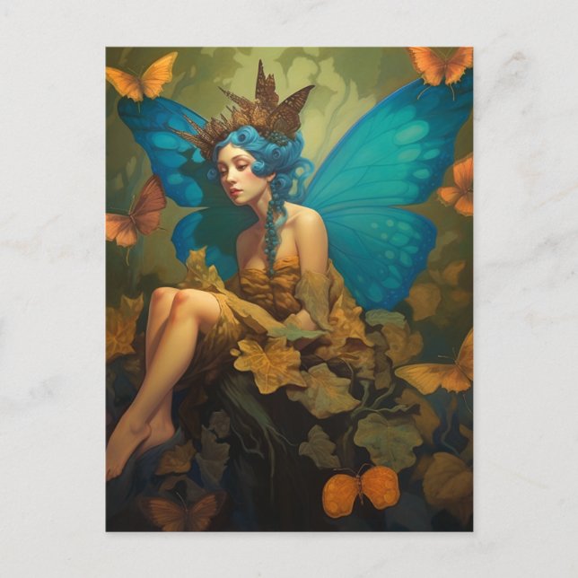 Fairy Woman Fantasy Art Postcard (Front)