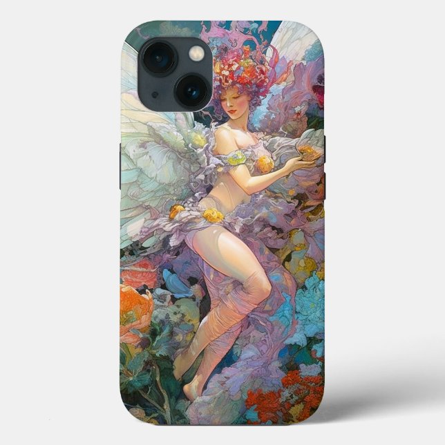 Fairy Woman In Flowers Fantasy Art Case-Mate iPhone Case (Back)