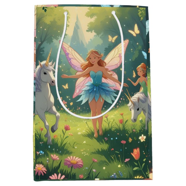 Fairy Wonderland Collection  Medium Gift Bag (Front)