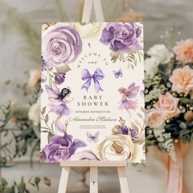 Fairy Woodland Girl Baby Shower  Foam Board (Creator Uploaded)