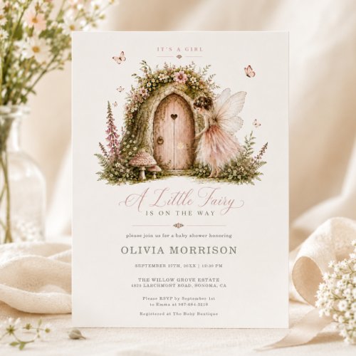 Baby Girl baby shower invitation