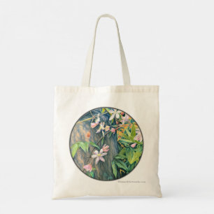Fairy Woods and Golden Glow Rose Tote Bag