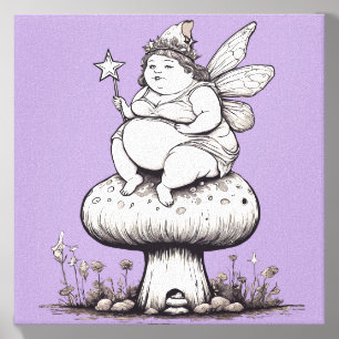 Fairy Wrapped Canvas Photo Tile