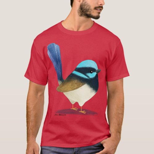 Fairy Wren Bird T_Shirt