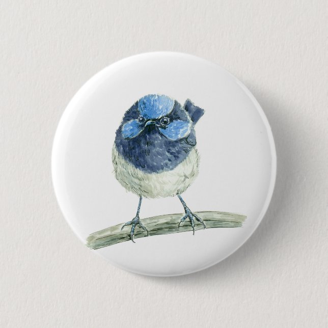 Fairy wren button (Front)