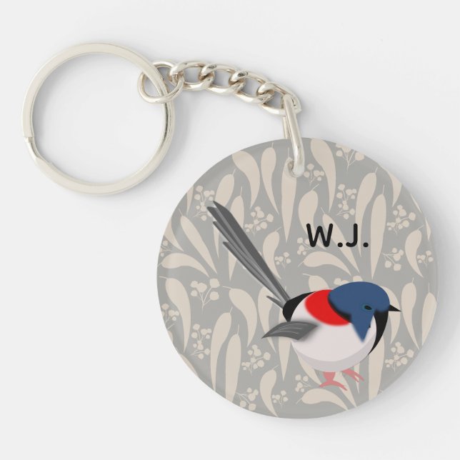 Fairy Wren Keychain (Front)