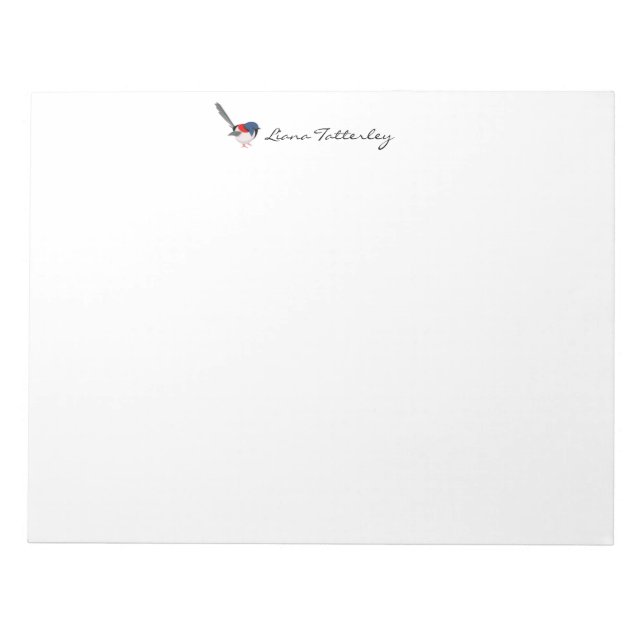 Fairy Wren Notepad (Front)