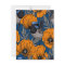 Fairy wrens and orange poppy flowers