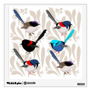 Fairy Wrens Wall Decal