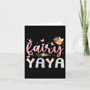 Fairy Yaya Magical Floral Birthday Girl Fairytale  Card