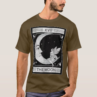 Fairycore Aesthetic The Moon Fairy Tarot Card T-Shirt