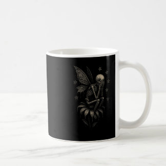 Fairycore Emo Goth Tee Sad Crying Skeleton Fairy G Coffee Mug